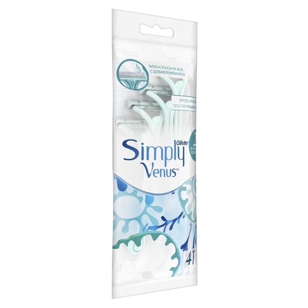 Бритвы одноразовые Gillette Simply Venus 2, 4 шт. - Pampik - 3