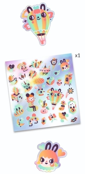 Набір наклейок Djeco Веселка, 30 шт. (DJ09264) - Pampik - 2