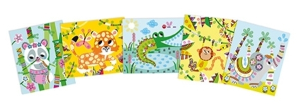 Набір для творчості Janod Пальчикові фарби Панда і її друзі (J07812) - Pampik - 3