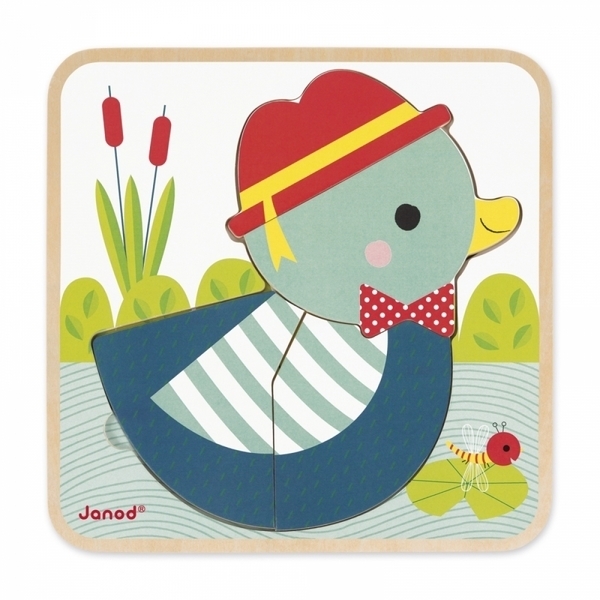 Пазл многослойный Janod Уточка (J07030) - Pampik - 3