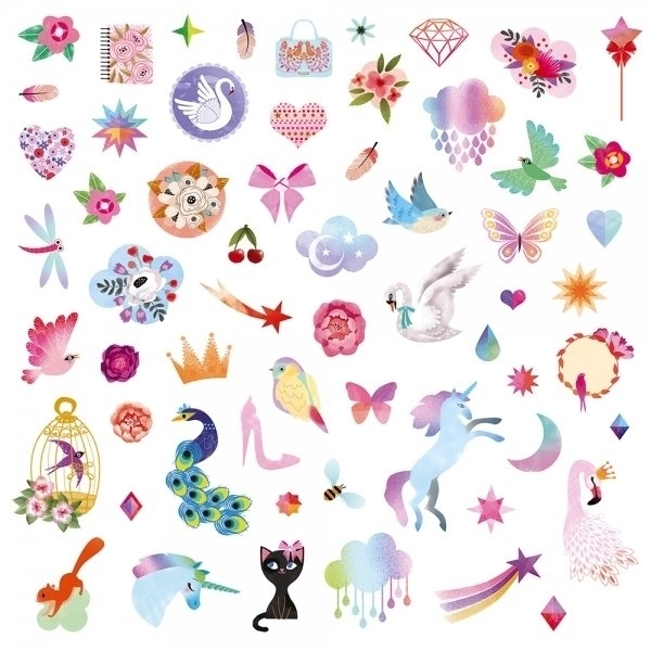 Дневник Janod, с наклейками и замком (J07828) - Pampik - 2