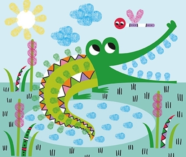 Набір для творчості Janod Пальчикові фарби Панда і її друзі (J07812) - Pampik - 5