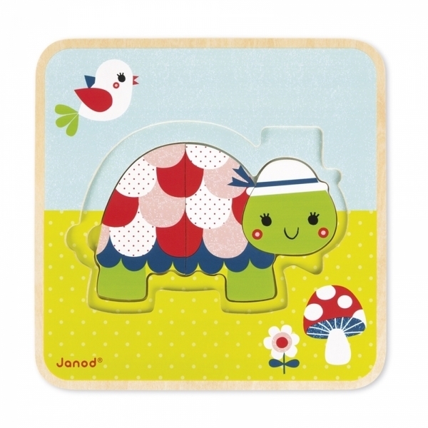 Пазл многослойный Janod Черепашка (J07012) - Pampik - 4