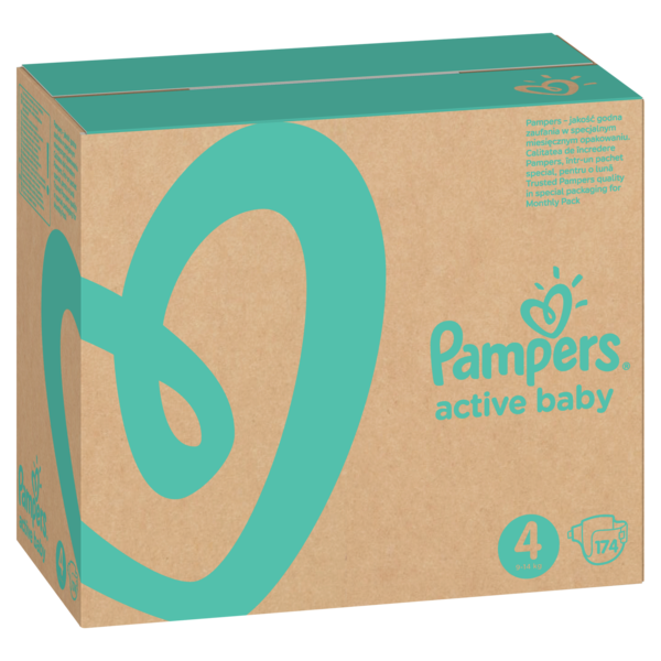 Підгузки Pampers Active Baby 4 (9-14 кг), 174 шт. - Pampik - 3