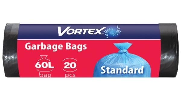 Пакеты для мусора Vortex, 60 л, 20 шт.