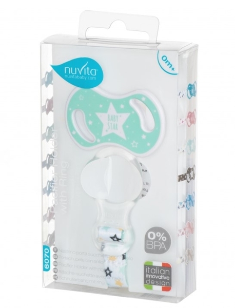 Кліпса для пустушки Nuvita NV6070, м'ятний (NV6070GREEN) - Pampik - 3