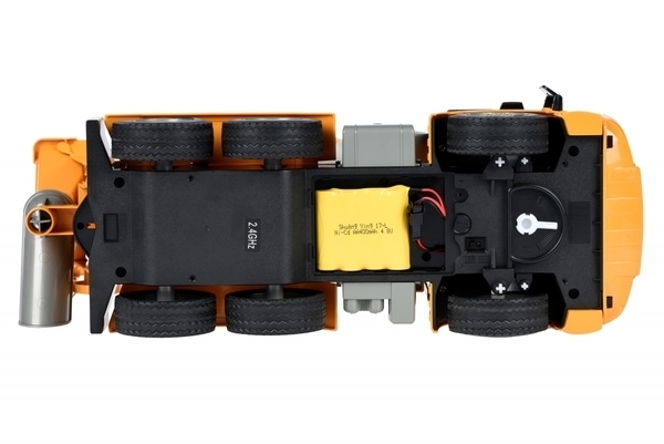 Машинка на ручному управлінні Same Toy Бетономішалка Mercedes-Benz 1:20, жовтий (E528-003) - Pampik - 5