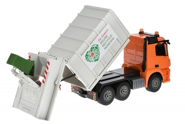 Машинка на ручном управлении Same Toy Мусоровоз Mercedes-Benz 1:20 (E560-003) - Pampik - 2