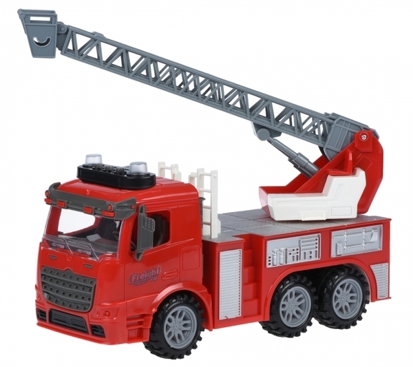 

Инерционная пожарная машина Same Toy Truck с лестницей, со светом и звуком (98-616AUt, Красный