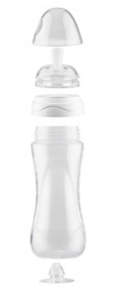 Пляшка для годування Nuvita Mimic Cool, антиколікова, 330 мл, синій (NV6052NIGHTBLUE) - Pampik - 2