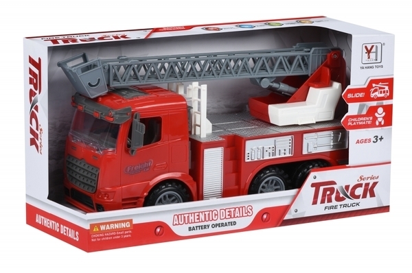 Інерційна пожежна машина Same Toy Truck зі сходами (98-616Ut) - Pampik - 3
