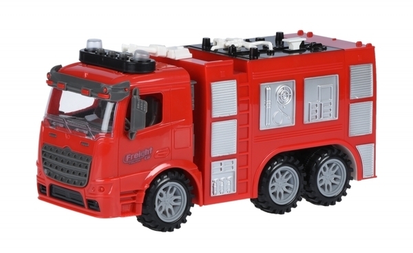 

Инерционная пожарная машина Same Toy Truck со светом и звуком (98-618AUt, Красный