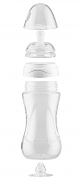 Пляшка для годування Nuvita Mimic Collection, антиколікова, 250 мл, блакитний (NV6031AZZURO) - Pampik - 2