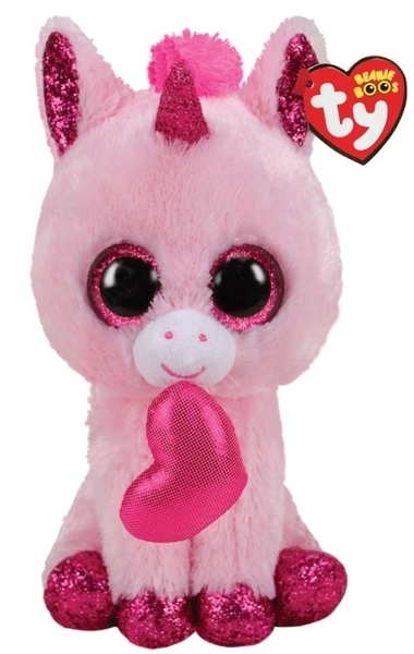 

Мягкая игрушка TY Beanie Boo's Розовый единорог Darling, 25 см (34101