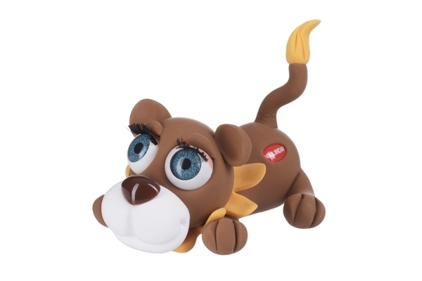 Маса для ліплення Paulinda Super Dough Shiny Eyes Лев Cobby (PL-081377-3) - Pampik - 2