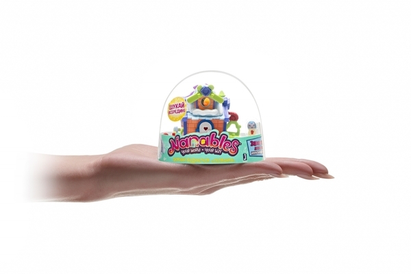 Ігрова фігурка Nanables Small House Зимова країна чудес Лижний будиночок Тайник, 8 см (NNB0031) - Pampik - 3