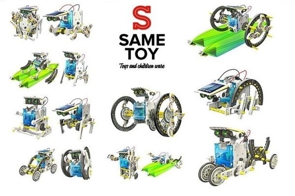 Робот-конструктор Same Toy 14 в 1 Мультібот, на сонячній батареї (214UT) - Pampik - 2