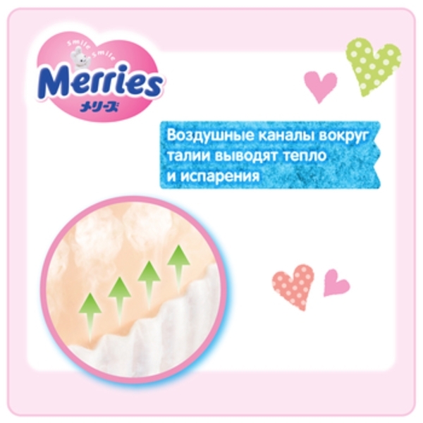 Подгузники-трусики Merries XL (12-22 кг), 50 шт. - Pampik - 5