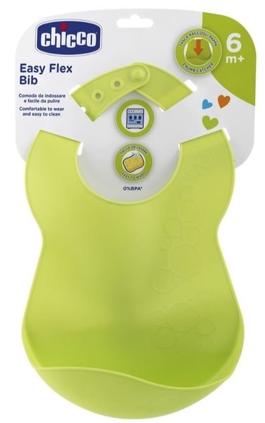 Нагрудник Chicco Easy Flex, салатовий (16302.30) - Pampik - 2