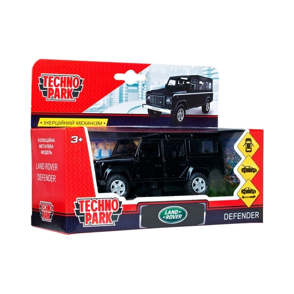 Автомодель Технопарк Land Rover Defender, 1:32, чорний (DEFENDER-BK) - Pampik - 5