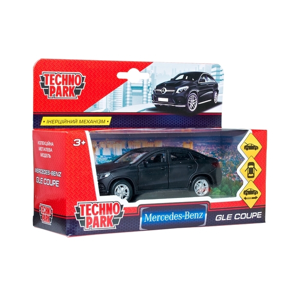 Автомодель Технопарк Mercedes-Benz Gle Coupe, 1:32, чорний (GLE-COUPE-BE) - Pampik - 4