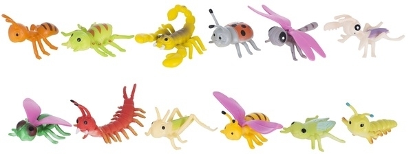 Набір ігрових фігурок Dingua Милі комашки, 12 шт. (D0022) - Pampik - 2