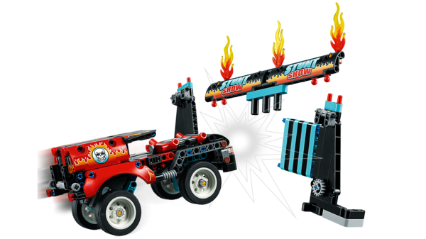 Конструктор LEGO Technic Шоу трюків на вантажівках і мотоциклах, 610 деталей (42106) - Pampik - 8
