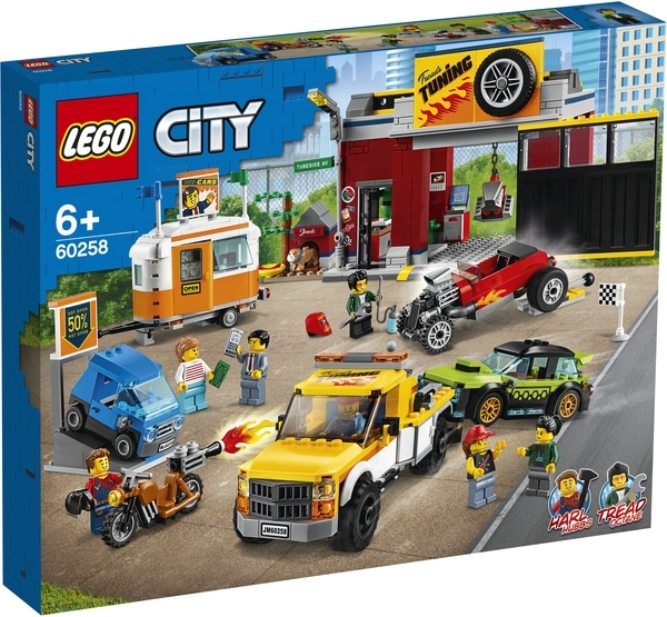 

Конструктор LEGO City Тюнинг-мастерская, 897 деталей (60258