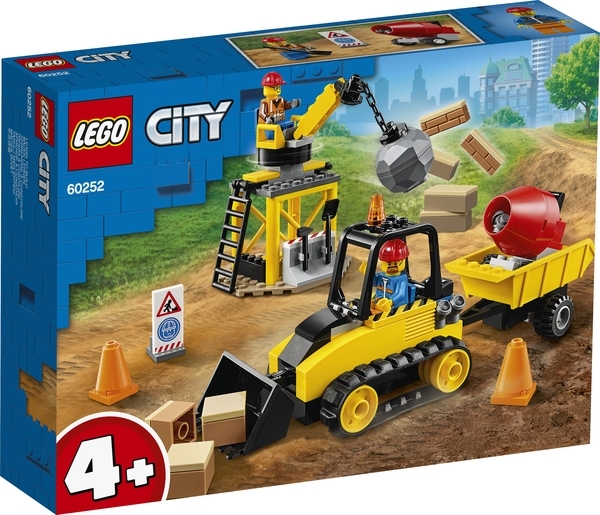 

Конструктор LEGO City Строительный бульдозер, 126 деталей (60252