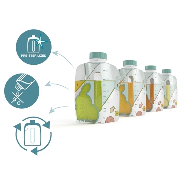 Блендер-пароварка Babymoov Nutribaby+ Grey з набором Foodii (A108463) - Pampik - 3