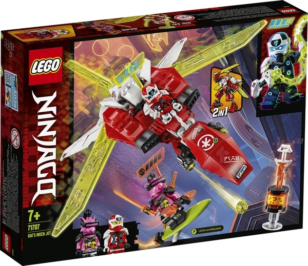 

Конструктор LEGO Ninjago Реактивный самолет Кая, 217 деталей (71707