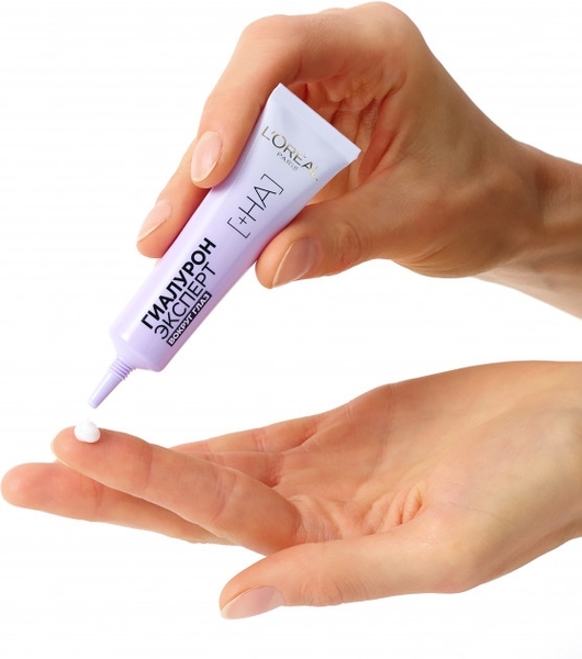 Крем для шкіри навколо очей L'Oréal Paris Гіалурон експерт, 15 мл - Pampik - 3