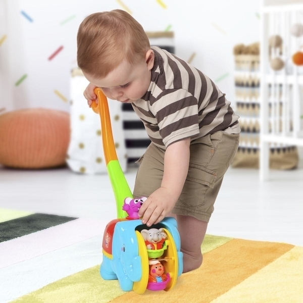 Іграшка-каталка Kiddieland Слон-циркач, укр. мова (58297) - Pampik - 8