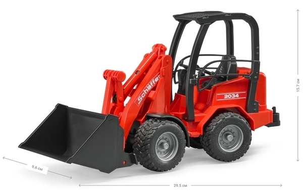 Мінінавантажувач Bruder Schaffer Compact 2034 (02190) - Pampik - 2