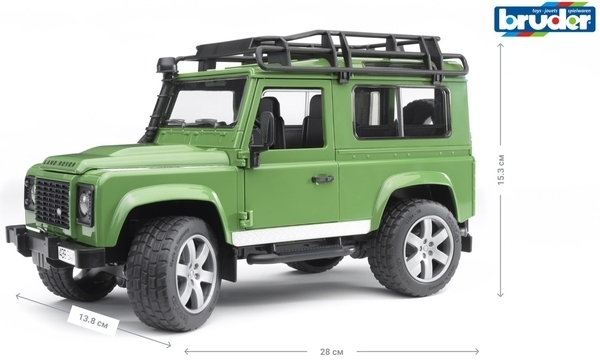Джип Bruder Land Rover Defender, 28 см (02590) - Pampik - 5