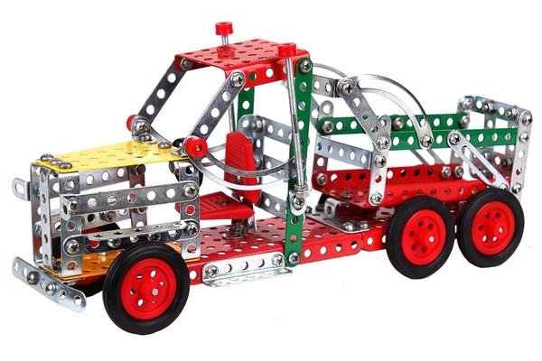 Конструктор металевий ТехноК Будтехніка, 289 деталей, 7 моделей (3879) - Pampik - 4