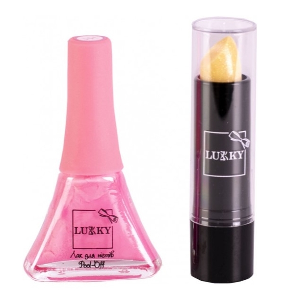 Набір дитячої косметики Lukky Помада, яка змінює колір + лак, жовтий (T13803) - Pampik - 2