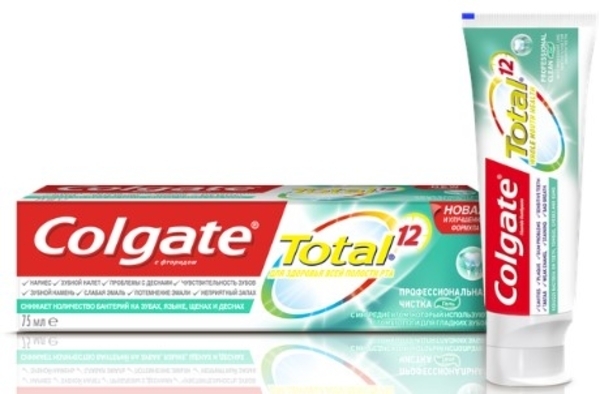 

Зубная паста-гель Colgate Total 12 Профессиональная чистка, 75 мл