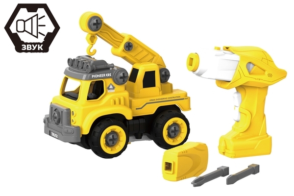 Конструктор DIY Spatial Creativity Автокран, на радіоуправлінні, 31 деталь (LM8014-YZ-1) - Pampik - 3