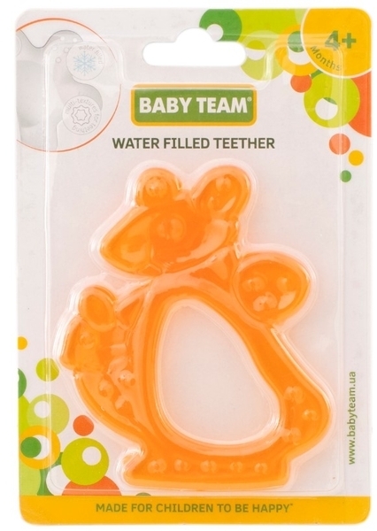Прорізувач з водою Baby Team Кенгуру, помаранчевий (4004) - Pampik - 2