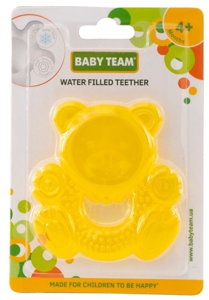 Прорізувач з водою Baby Team Ведмедик, жовтий (4004) - Pampik - 2