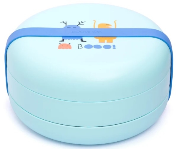 Набір тарілок Suavinex Історії маленьких монстрів, синій (303609) - Pampik - 2