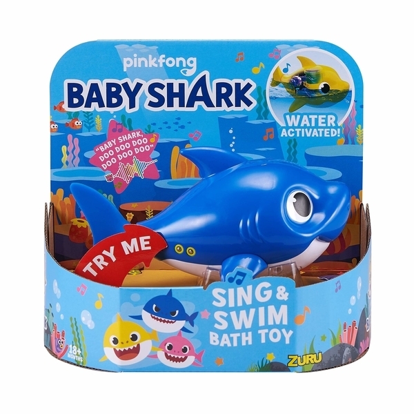 

Интерактивная игрушка для ванны Pets & Robo Alive серии Junior Daddy Shark, синий (25282B