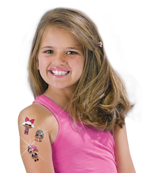 Набір наклейок на тіло Ses Creative L.O.L. Surprise Металік (14192S) - Pampik - 3