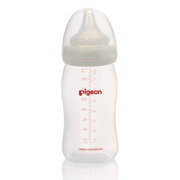 Бутылочка Pigeon Перистальтик Плюс с широким горлышком, 240 мл (78540) - Pampik - 4