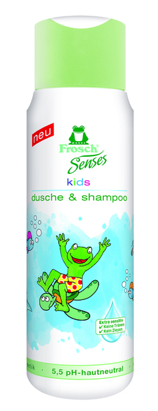 Детский гель-шампунь для душа Frosch, 300 мл - Pampik - 2