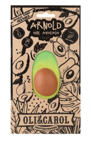 Игрушка-прорезыватель Oli&Carol Арнольд Авокадо - Pampik - 3
