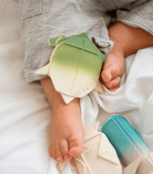 Игрушка-прорезыватель Oli&Carol Черепаха Оригами - Pampik - 4