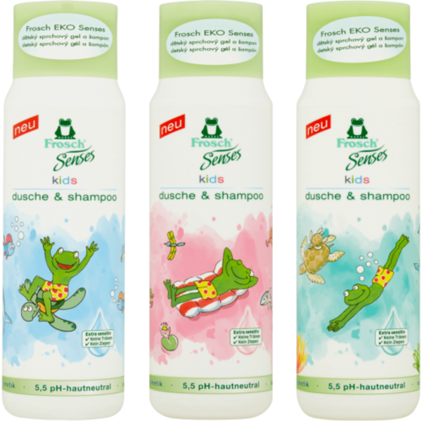 Детский гель-шампунь для душа Frosch, 300 мл - Pampik - 4