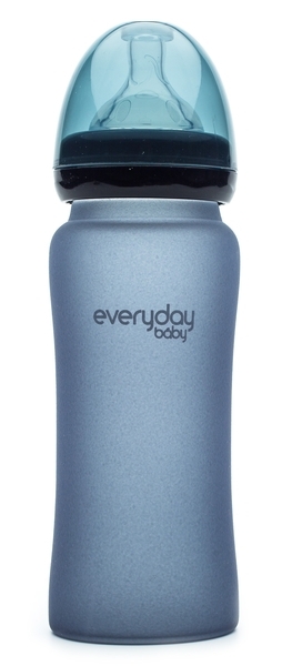 Термочутлива пляшечка для годування Everyday Baby, 300 мл, рожевий (10242) - Pampik